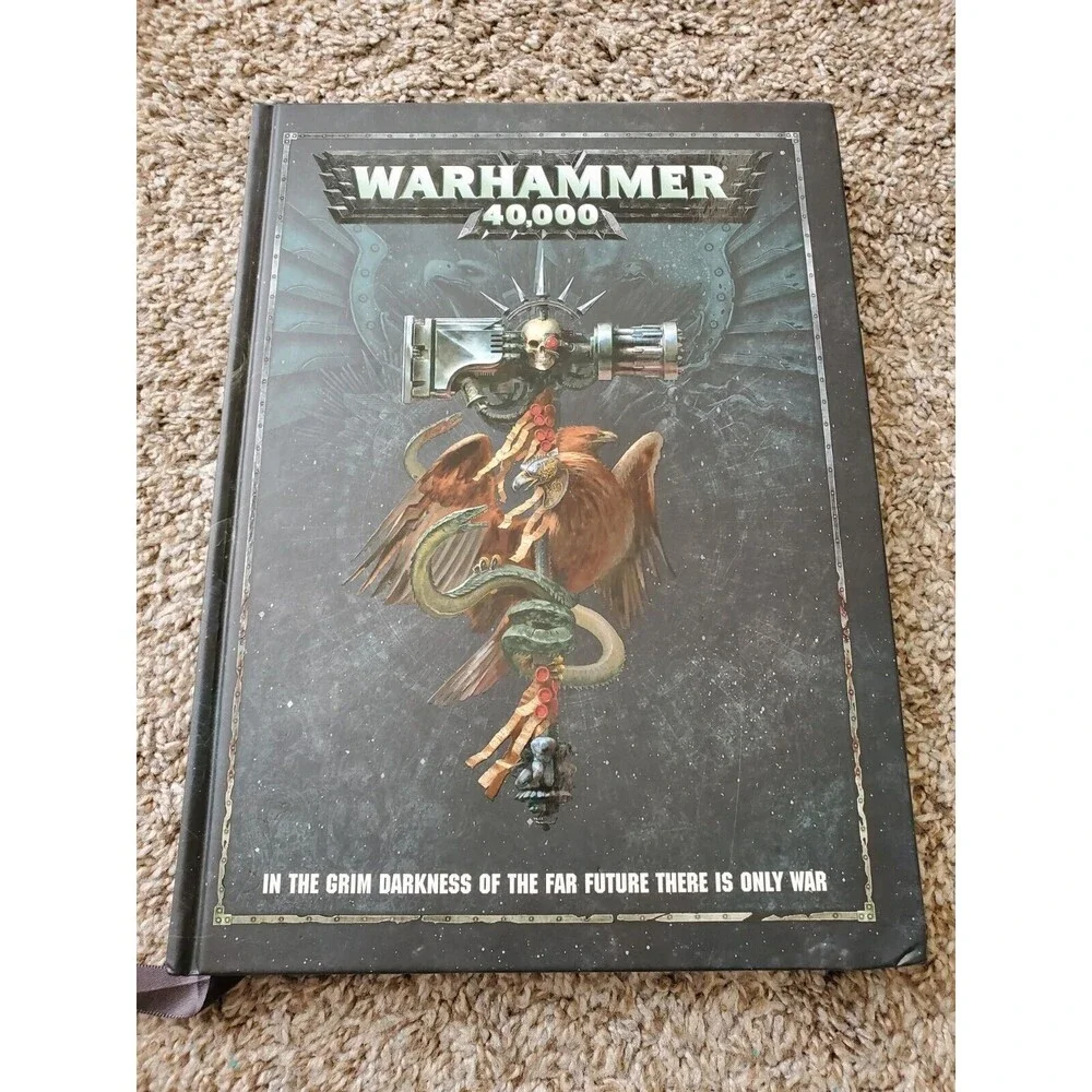 Warhammer 40K 40,000 2-Hardcover Book Lot Galaxy War & Rulebook Games Workshop